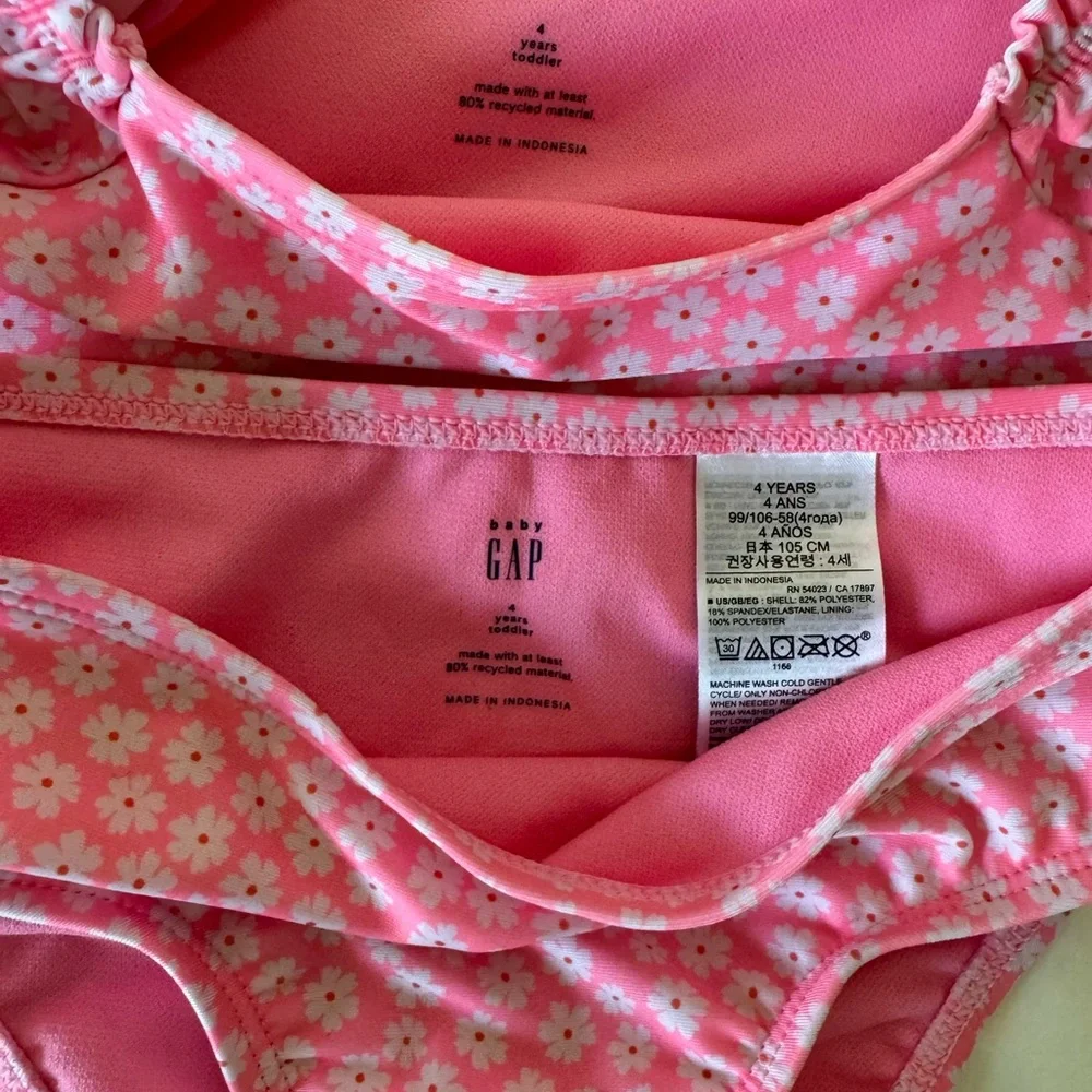 Baby Gap Pink Floral‎ Swimsuit